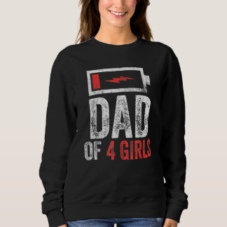 Manar Pappa 4 flickor från dotter Fars dag Bi T Shirt