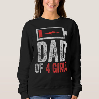 Manar Pappa 4 flickor från dotter Fars dag Bi T Shirt