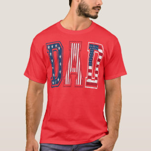 Manar Pappa Amerikanska Flagga-Coolan Patriotic T Shirt