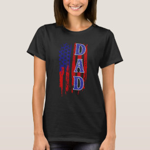 Manar Pappa Amerikanska Flagga Militär Veteran Pat T Shirt