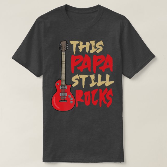 Manar Pappa ännu Sten, Guitar Pappa825 T Shirt (Design framsida)