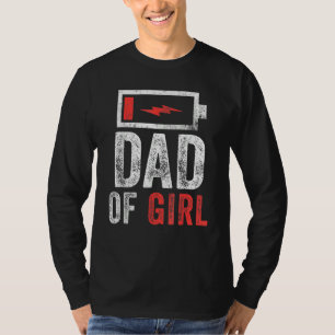 Manar Pappa av flicka från dotterdjurets Fars dag T Shirt