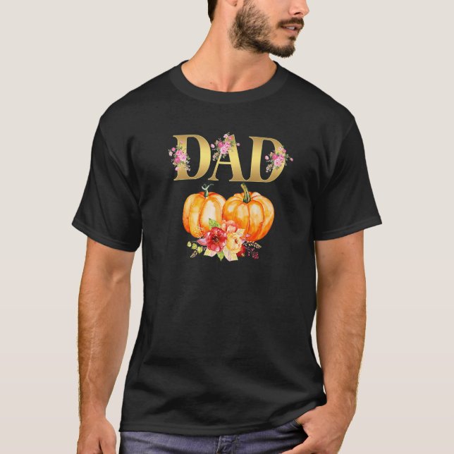 Manar Pappa av Little Pumpkin 1:a födelsedagen pap T Shirt (Framsida)