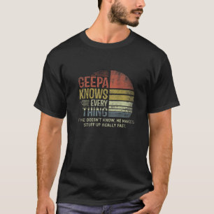 Manar Pappa Baba Know Allt Retro-julgranen T Shirt