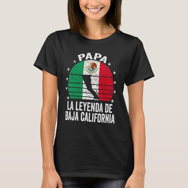 Manar Pappa Baja Kalifornien, Mexiko Pappa Baja Ca T Shirt (Framsida)