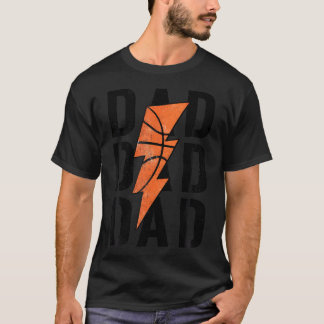 Manar pappa Basketball Lightning Basketball Pappa T Shirt