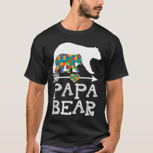 Manar Pappa Bear Autism Manar Far pappa Autism Awa T Shirt