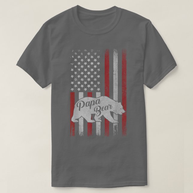 Manar Pappa Bear Bästa Pappa TShirt Fars dag Far T Shirt (Design framsida)