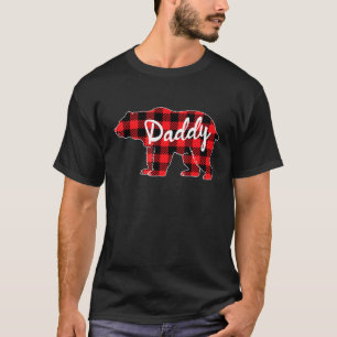 Manar pappa Bear Buffalo Plade Family Matching T Shirt
