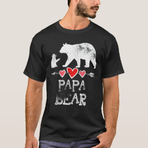 Manar Pappa Bear Fars dag Roligt Ett Unge Kid Gra T Shirt