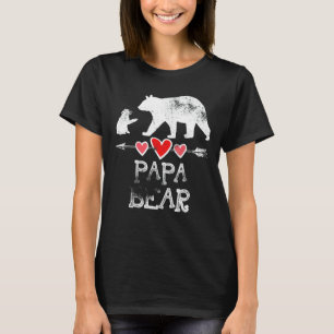 Manar Pappa Bear Fars dag Roligt Ett Unge Kid Gra T Shirt