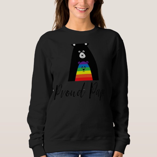 Manar Pappa Bear Lgbt Pride Gay Rainbow Proud Papp T Shirt (Framsida)