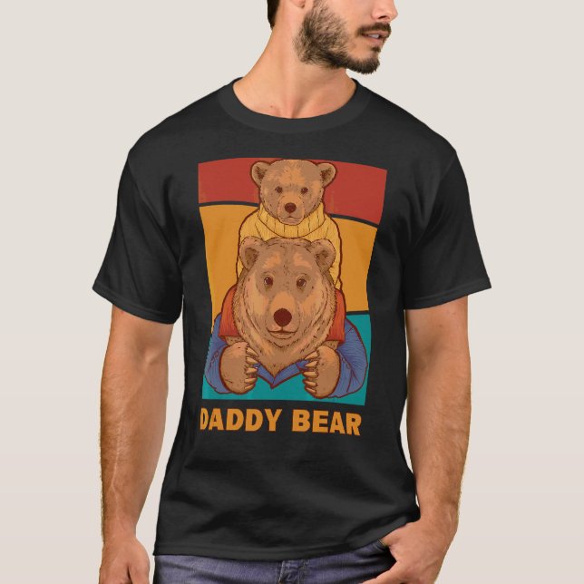 Manar pappa Bear T Shirt (Framsida)
