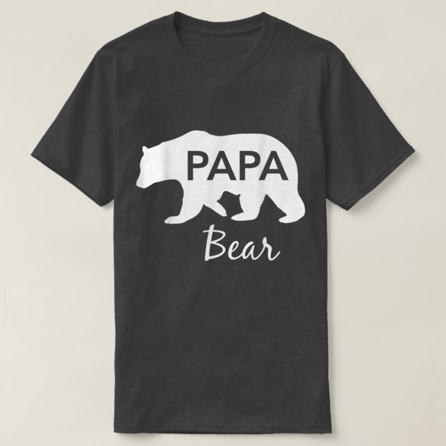 Manar Pappa Bear Underbar gåva till Pappa Grandpa  T Shirt (Design framsida)