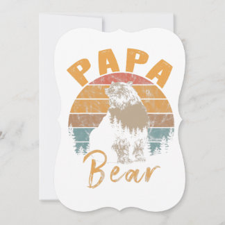 Manar Pappa Bear Vintage Retro Sunset Fars dag Gi
