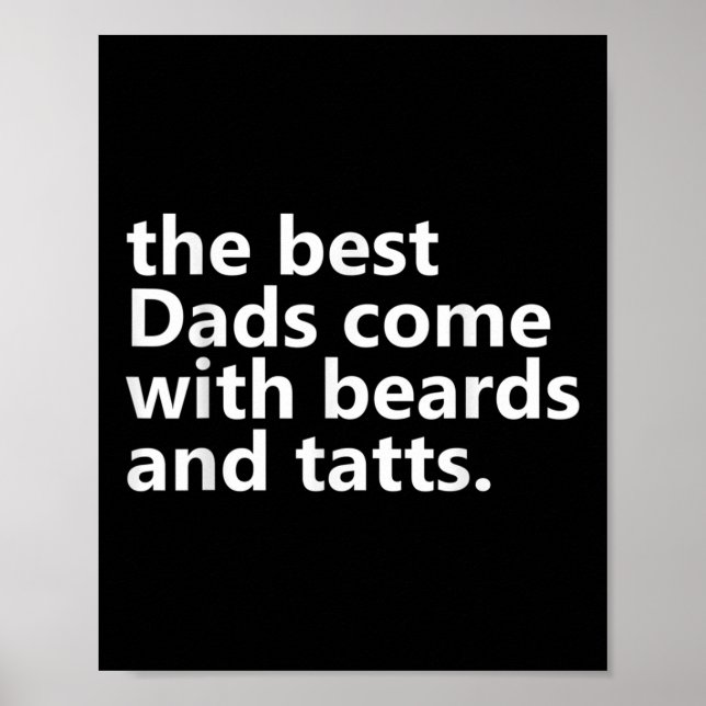 Manar Pappa Beard och Tatts Manar Tattoos _ Tattoo Poster (Framsidan)