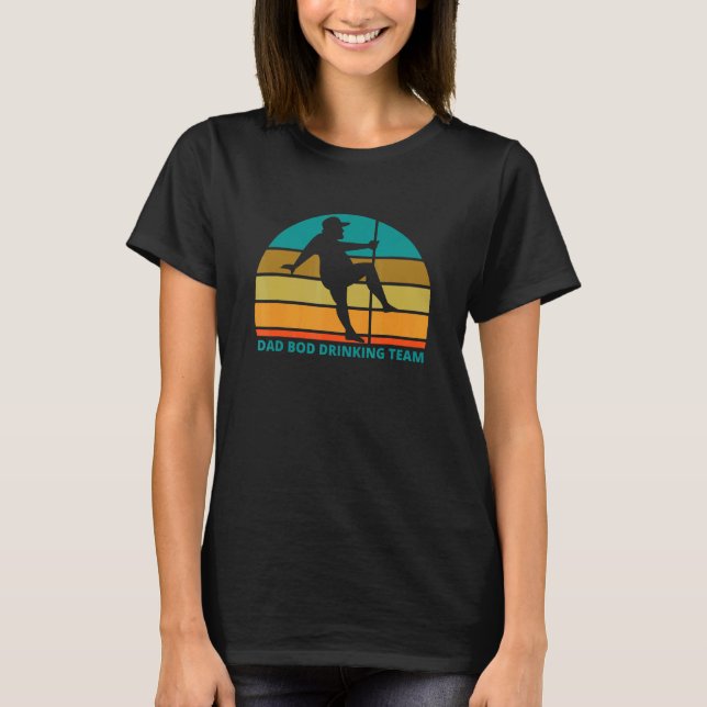 Manar Pappa Bod Drinking Team Far Joke 4 T Shirt (Framsida)
