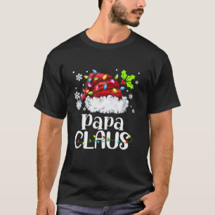 Manar Pappa Claus Santa Hat-julljus Julafton T Shirt