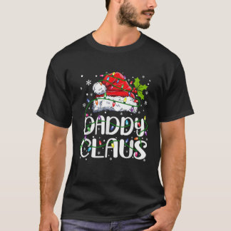 Manar pappa Claus Shirt jul Ljus Pajama Fam T