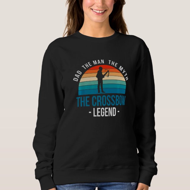 Manar Pappa Crossbow Legend Crossbowman Bolt Bows T Shirt (Framsida)