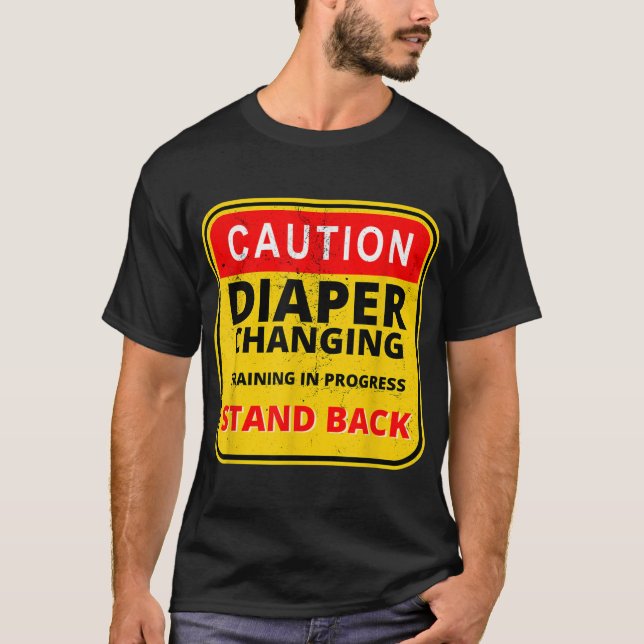 Manar pappa Diaper Kit New pappa Survival Pappa Ba T Shirt (Framsida)