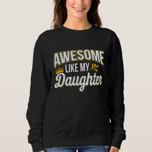 Manar Pappa Fantastisk som min dotter Pappa Far T Shirt