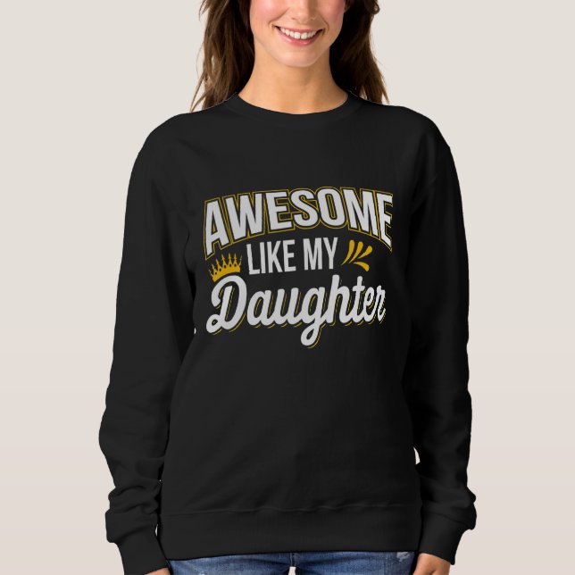 Manar Pappa Fantastisk som min dotter Pappa Far T Shirt (Framsida)