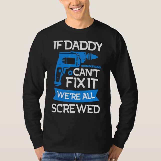 Manar pappa fixar Handymannen Pappa 2 T Shirt (Framsida)