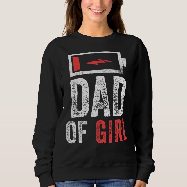 Manar Pappa flicka från dotterdjuret Fars dag T Shirt (Framsida)