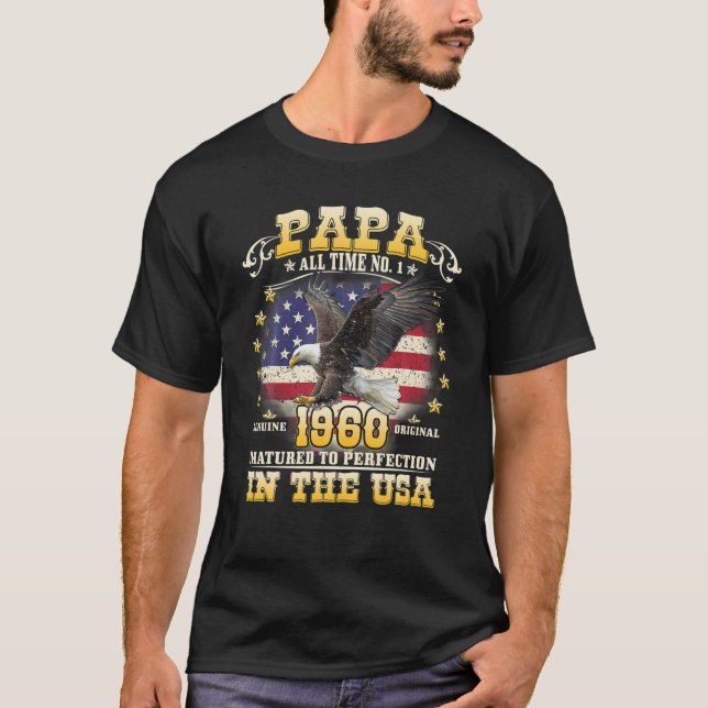 Manar Pappa födelsedag född 1960 T Shirt (Framsida)