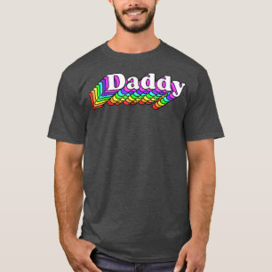 Manar pappa, Gay pappa Bear, Retro HBT Rainbow, LG T Shirt