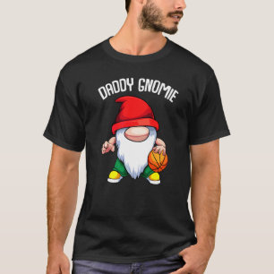 Manar pappa Gnome Fars dag Basketball Pappa Pappa T Shirt