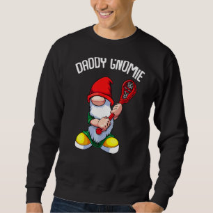 Manar pappa Gnome Fars dag Coola Lacrosse Lax Da Lång Ärmad Tröja