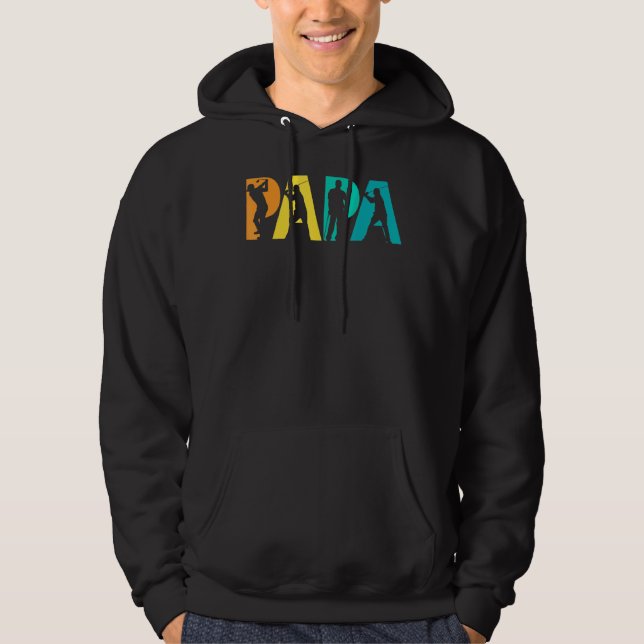 Manar Pappa Golf for Far Grandfather-Putropagel Hoodie (Framsida)
