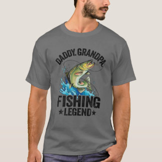 Manar pappa Grandpa Fishing Legend Fisherman Pappa T Shirt