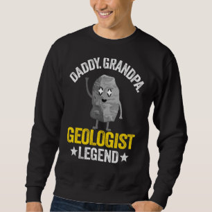 Manar pappa Grandpa Geolog Legend Geology Pappa Ro Lång Ärmad Tröja