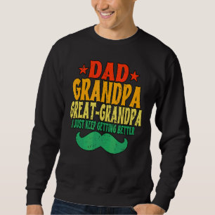 Manar Pappa Grandpa Underbar Grandpa Fars dag Lång Ärmad Tröja