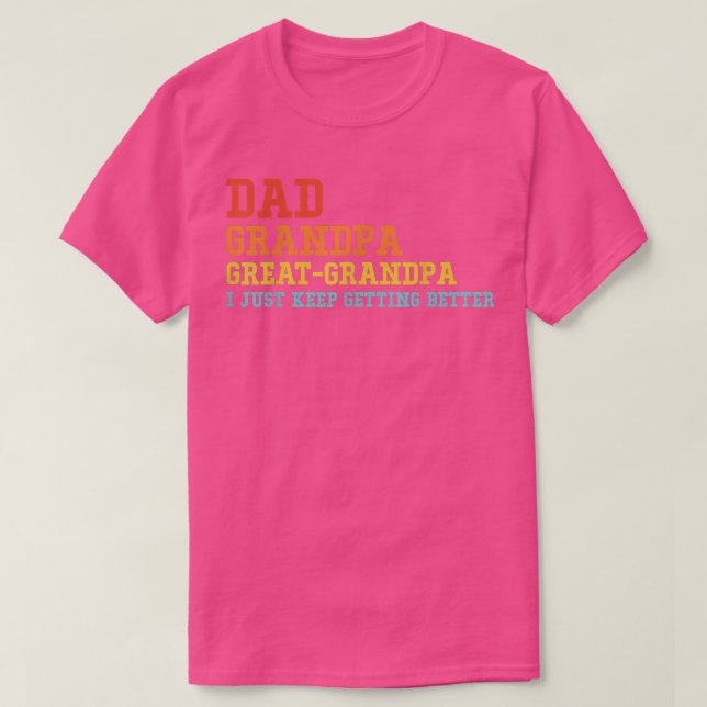 Manar Pappa Grandpa Underbar Grandpa I Behålla Get T Shirt (Design framsida)