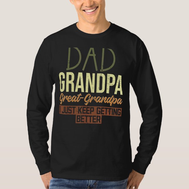 Manar Pappa Grandpa Underbar Grandpa Make Pappa Gr T Shirt (Framsida)