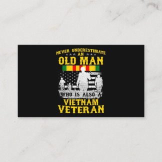 Manar Pappa Grandpa Vietnam Veteran Vintage Shirt Visitkort