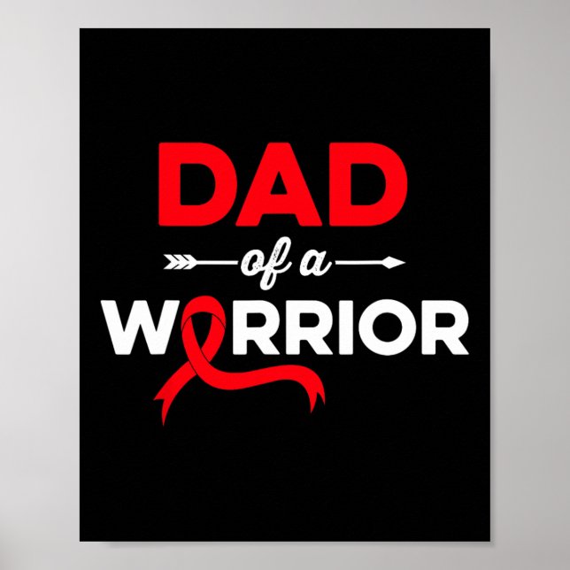 Manar Pappa i ett blodcancertumörblodsblod Ca Poster (Framsidan)