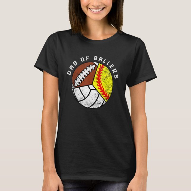 Manar Pappa i fotbollsmatchen Ballers Softball Vol T Shirt (Framsida)