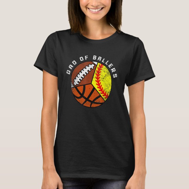 Manar Pappa i fotbollsmatchen Basketball Ballers S T Shirt (Framsida)