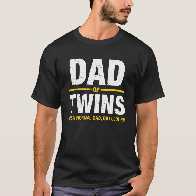 Manar Pappa i Twillingar som förväntar sig Twillin T Shirt (Framsida)