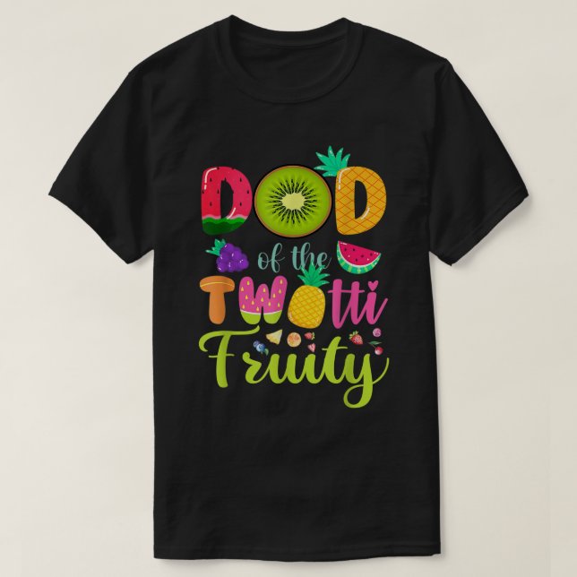 Manar Pappa i Twotti Frutti 2:a födelsedagen Frukt T Shirt (Design framsida)