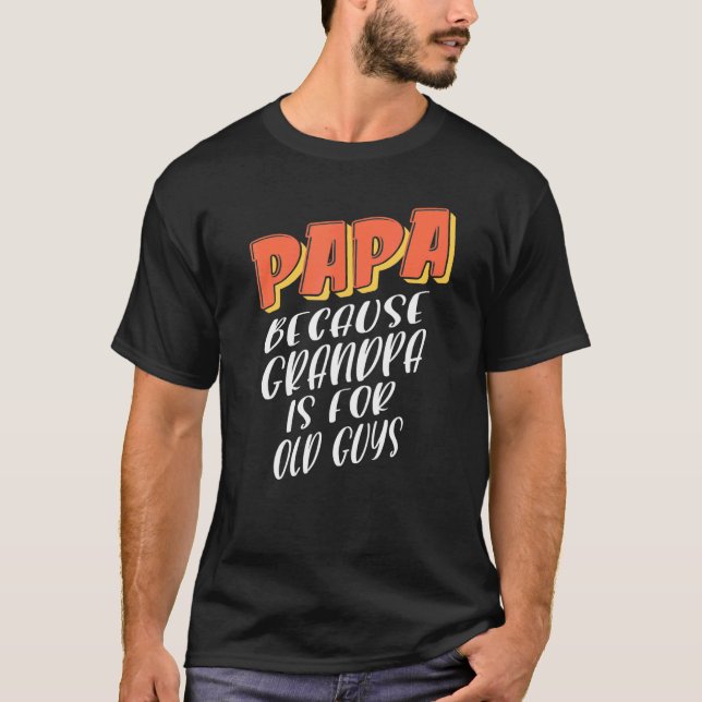 Manar Pappa Idea for Proud Pappor Stepfathers Papp T Shirt (Framsida)