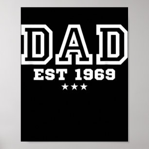 Manar Pappa inrättade 1969 Fars dag Gift Poster