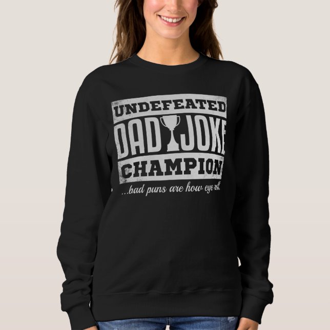 Manar Pappa Joke Champion Fars dag Bad Puns T Shirt (Framsida)