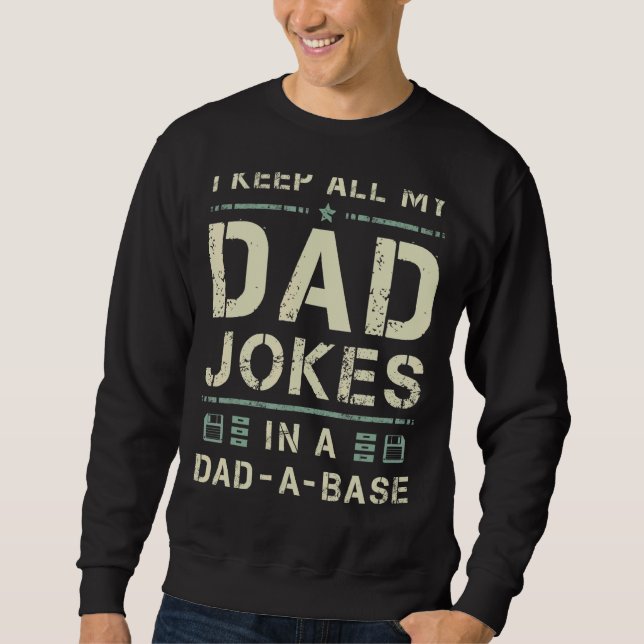 Manar Pappa Joke Fathernature Parating pappa Far D Lång Ärmad Tröja (Framsida)