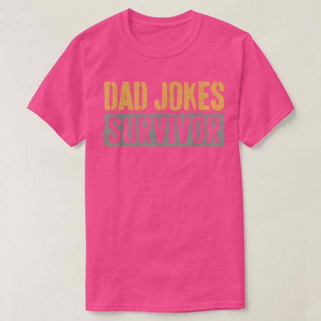 Manar Pappa Joke SurvivorFathers Day T Shirt (Design framsida)